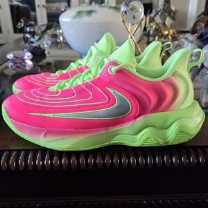 Nike Giannis Kids Basketball Sneakers in Pink and Green